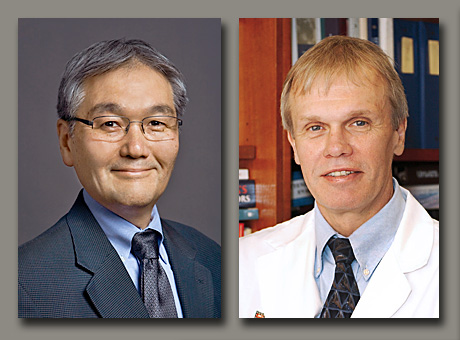 Wayne M. Yokoyama, MD, left, and Charles F. Zorumski, MD