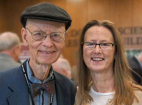Joseph R. Williamson, MD 58, retired professor of pathology, and his daughter Ca